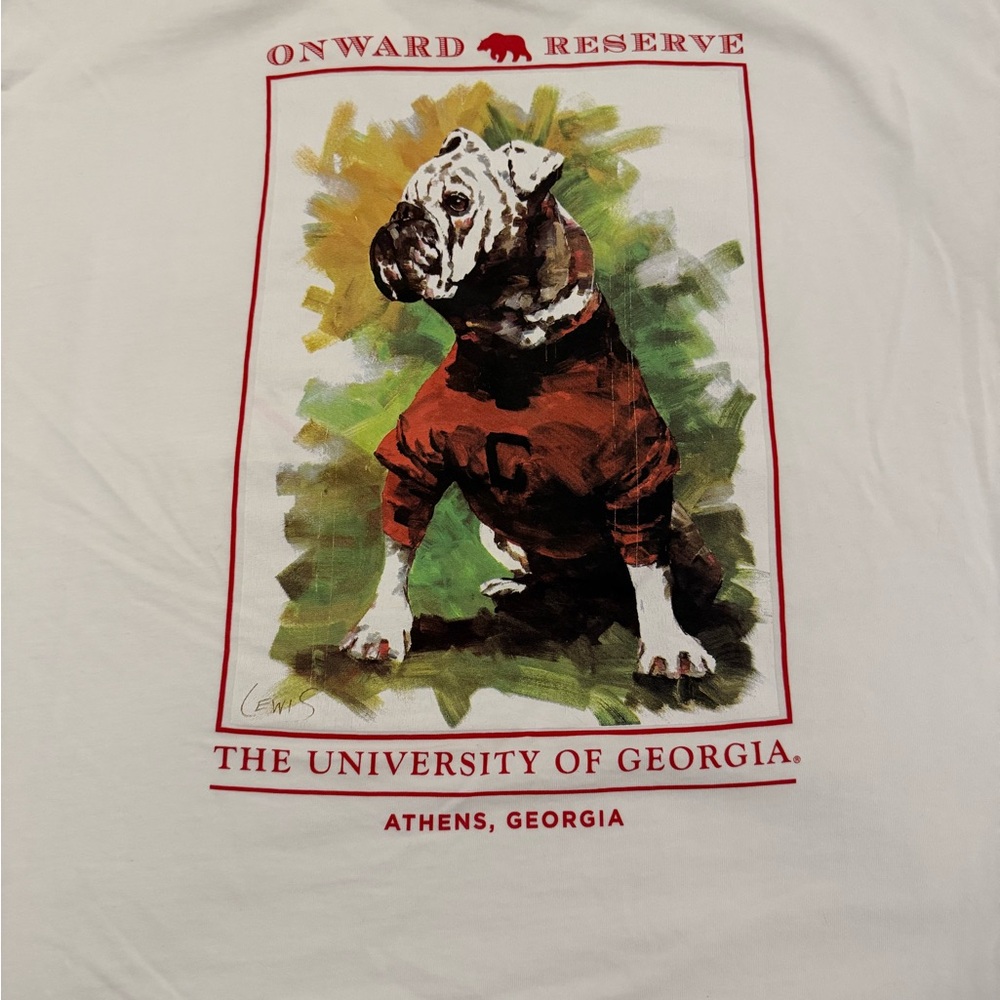 onward reserve University of Georgia Dog T-Shirt - White
